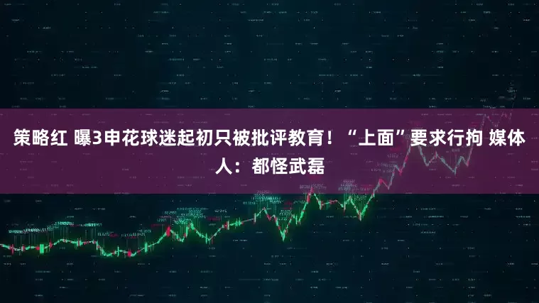 策略红 曝3申花球迷起初只被批评教育！“上面”要求行拘 媒体人：都怪武磊